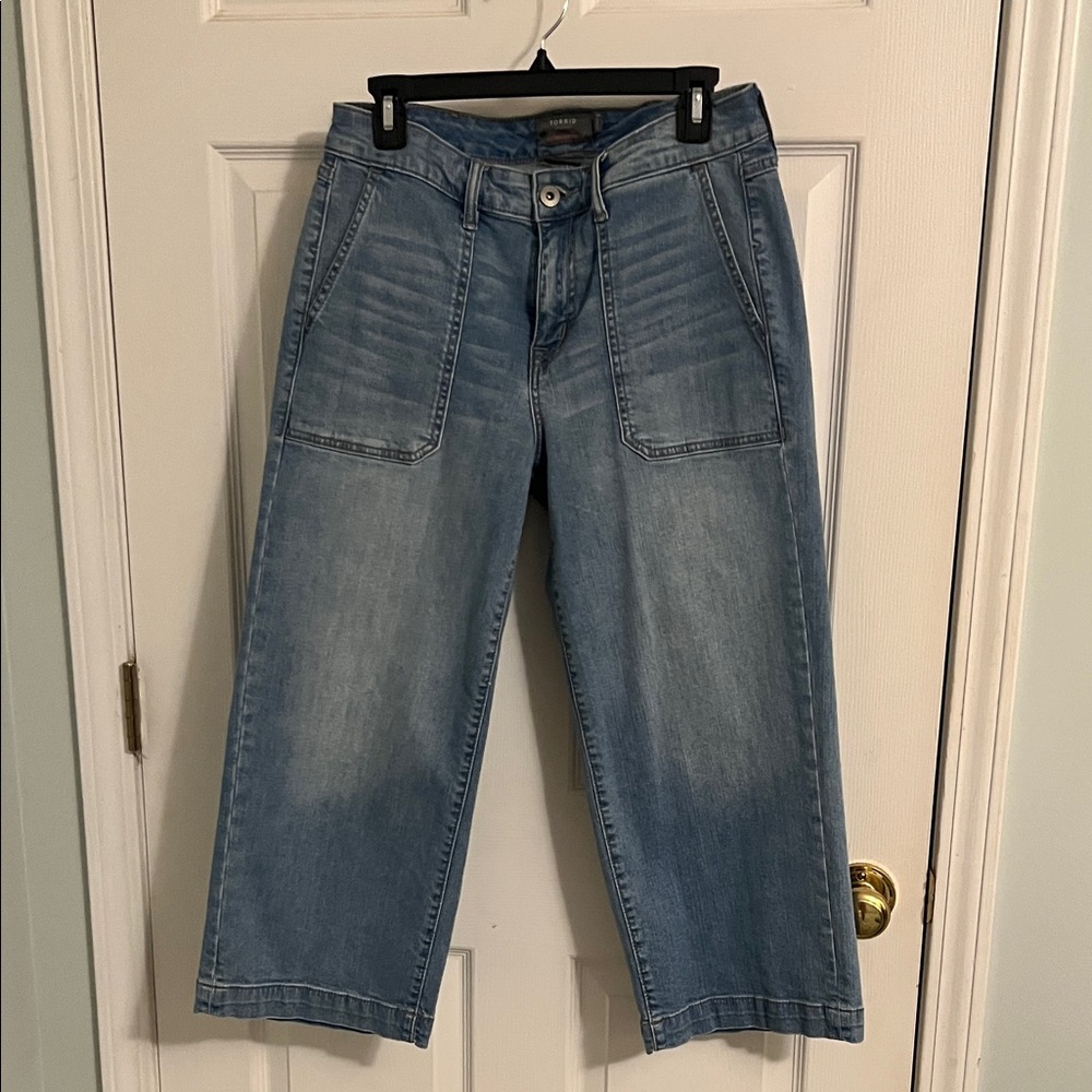 Torrid Blue Wide Leg Jeans